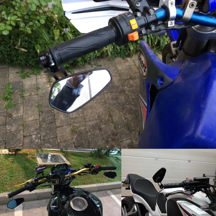 Handlebar grips Rear-view Side Mirror - Image 2