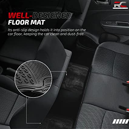 Riderscart Anti-Skid Rubber Car Floor Mat, All-Weather Protection
