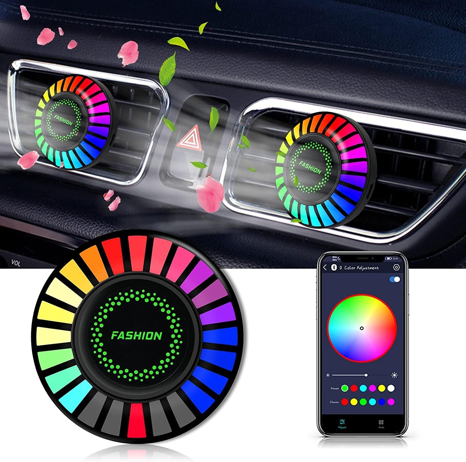 Auto Duft Aromatherapie Licht LED RGB APP Control Intelligente Umgebungs  Musik Rhythmus Lampe Für BMW Honda Toyota Audi Benz VW